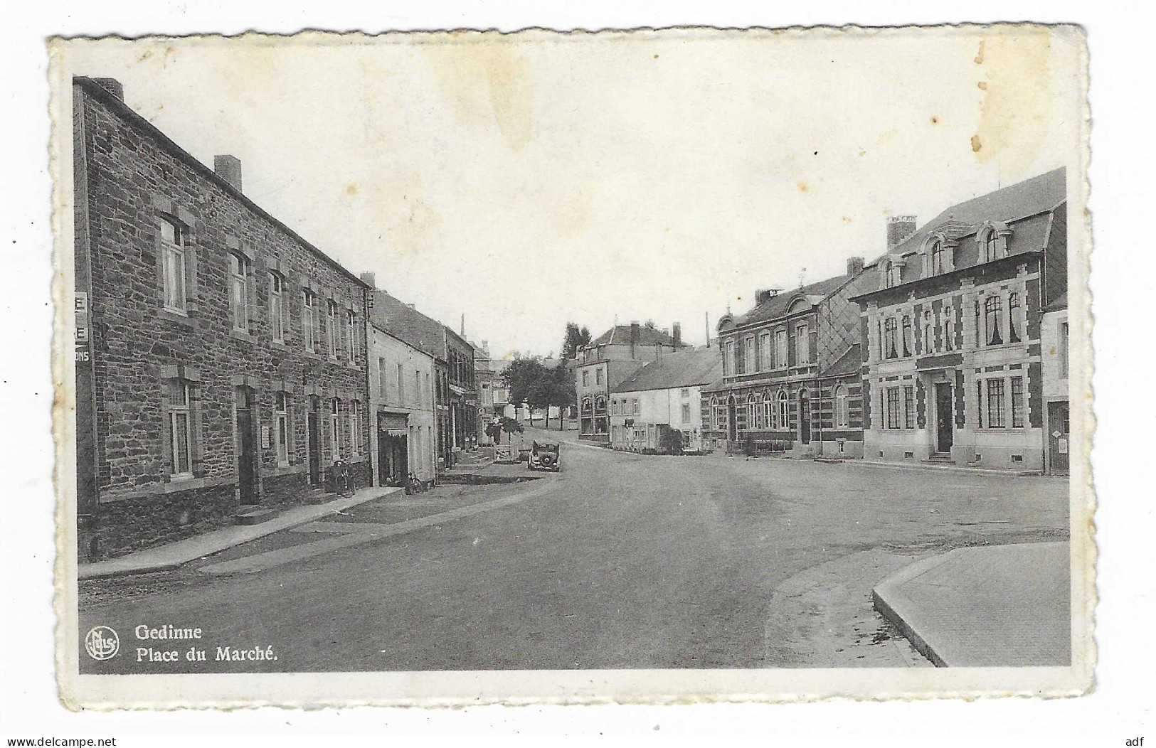 CPSM GEDINNE, PLACE DU MARCHE, Format 9 Cm Sur 14 Cm Environ, PROVINCE DE NAMUR, BELGIQUE - Gedinne