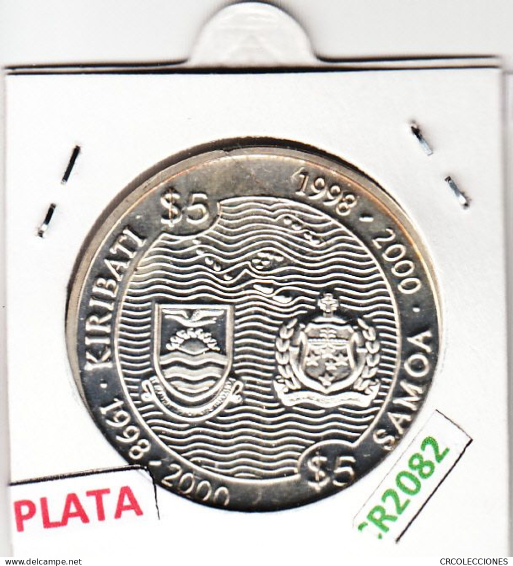 CR2082 MONEDA SAMOA KIRIBATI 5 DOLARES 1998 PLATA - Kiribati