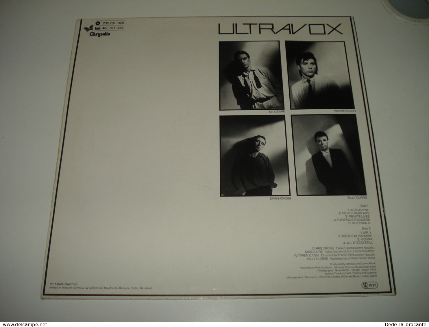 B12 / Ultravox – Vienna – LP - Chrysalis – 202 701-320 - Germany 1980  NM/VG - Nueva Era (New Age)