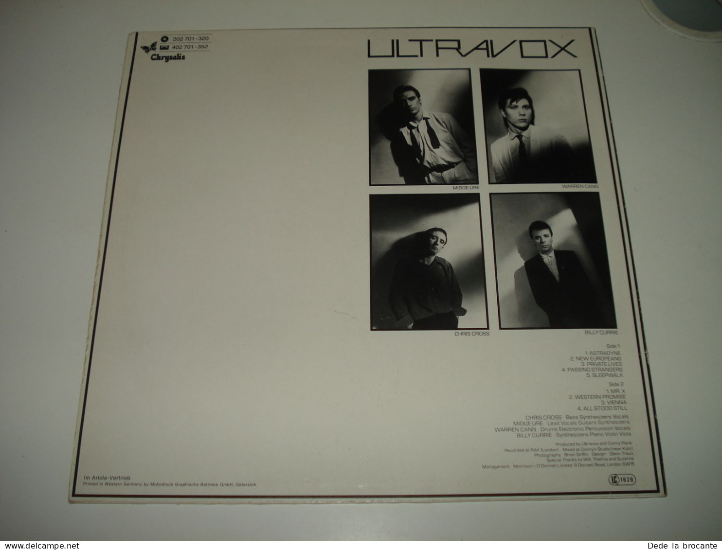 B12 / Ultravox – Vienna – LP - Chrysalis – 202 701-320 - Germany 1980  NM/VG - New Age