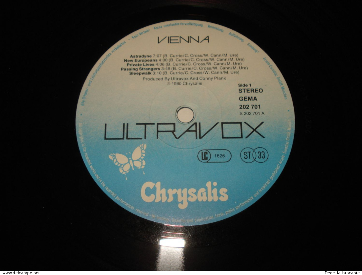 B12 / Ultravox – Vienna – LP - Chrysalis – 202 701-320 - Germany 1980  NM/VG - Nueva Era (New Age)