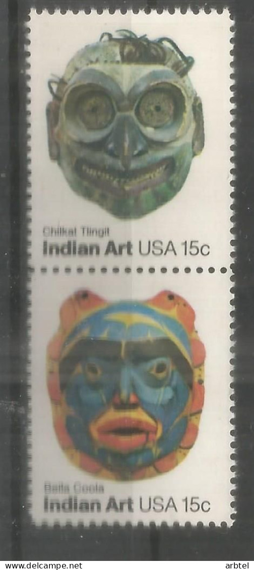 ESTADOS UNIDOS USA INDIAN ART MASCARA - Indios Americanas