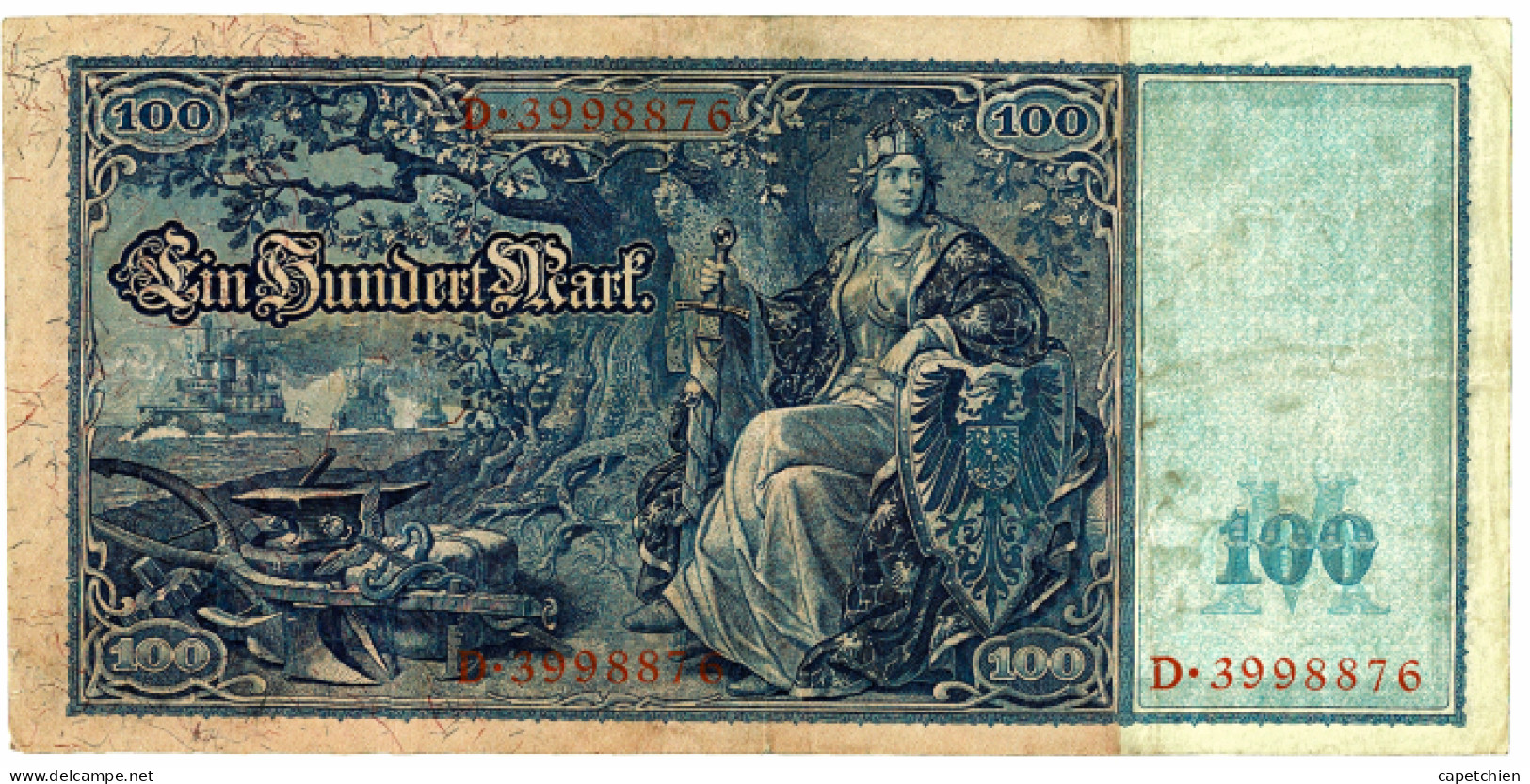 ALLEMAGNE / 100 MARK / AVRIL 1910 / ETAT TTB + - 100 Mark