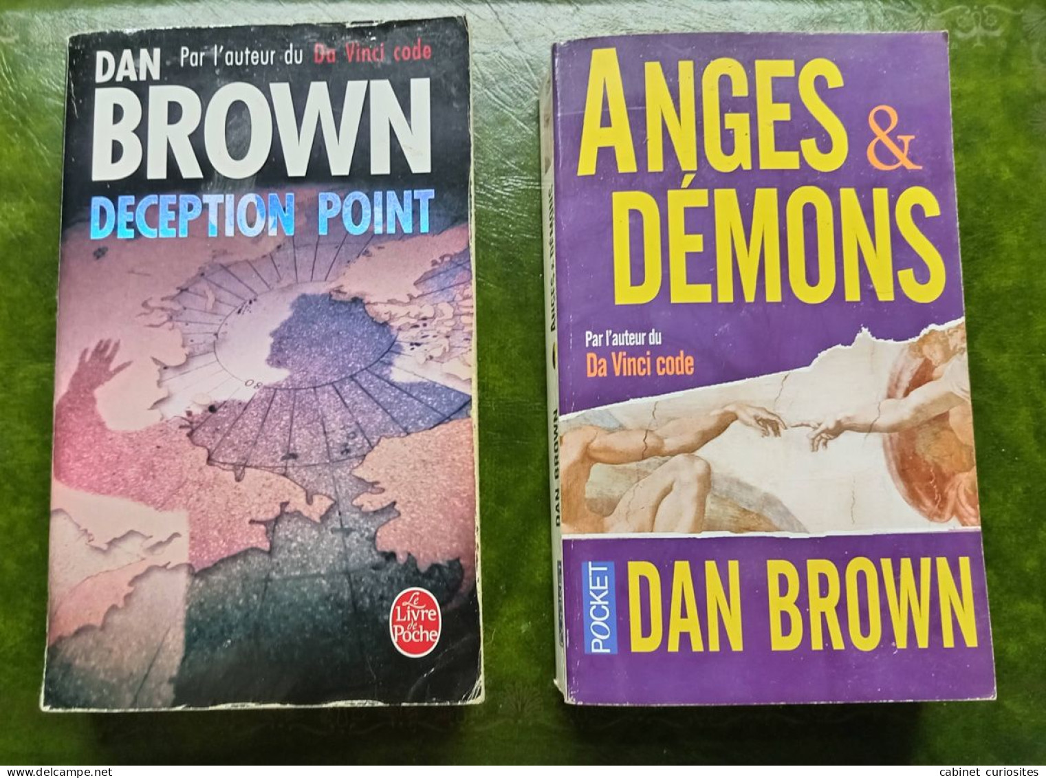 LOT DE 2 LIVRES : Deception Point Et Anges & Démons - Dan Brown - Action