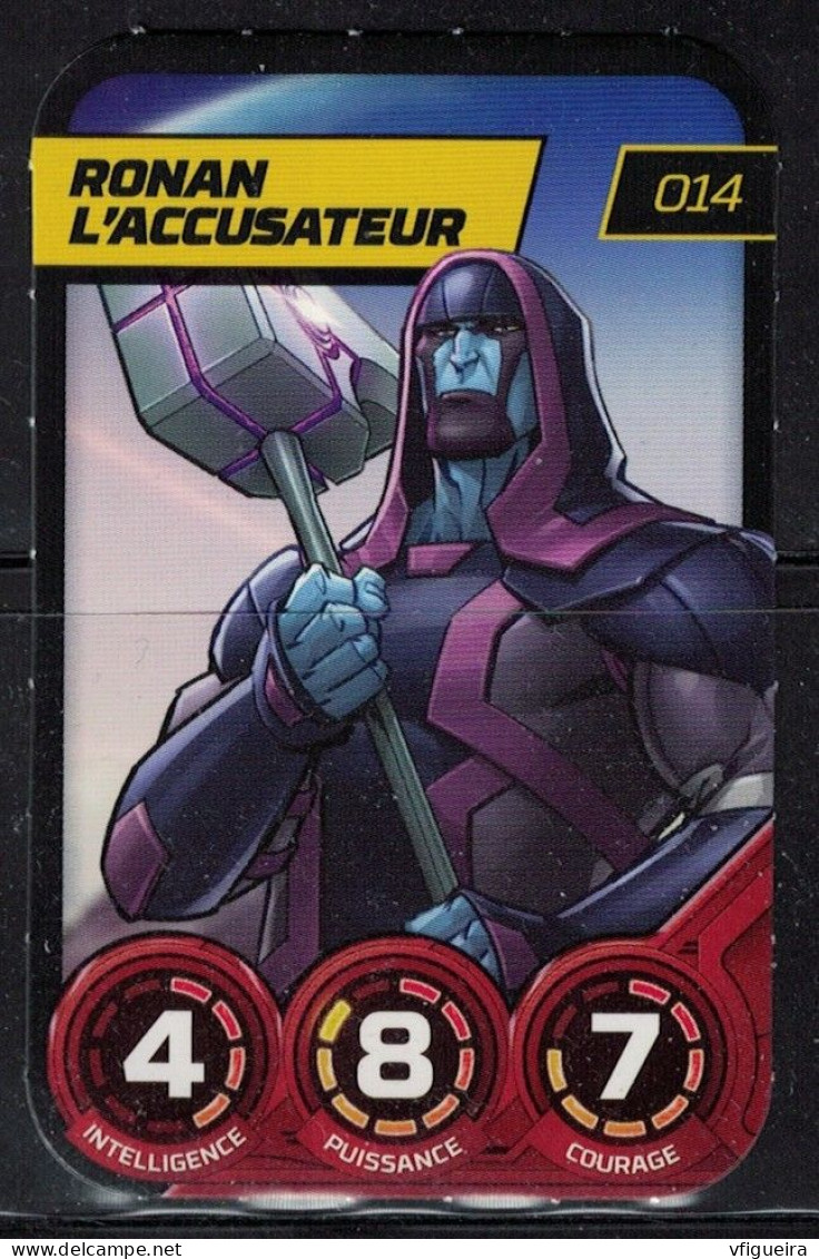 Carte E. Leclerc 2023 Marvel Défie Tes Héros Ronan L'Accusateur 014 - Andere & Zonder Classificatie