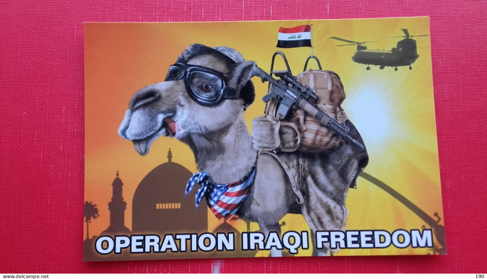 8 postcards.United states armed forces.Operation iraqi freedom