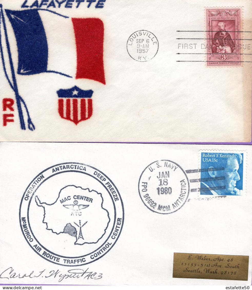 Etats Unis , USA , 2 FDC " "Neufs** - Andere & Zonder Classificatie