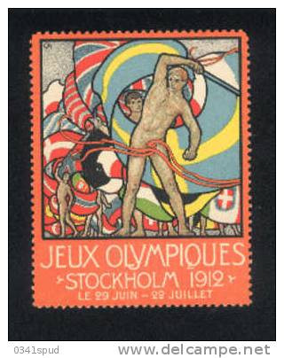 Jeux Olympiques 1912 Stockholm Vignette Label  France  ** Never Hinged Sans Charniere - Verano 1912: Estocolmo