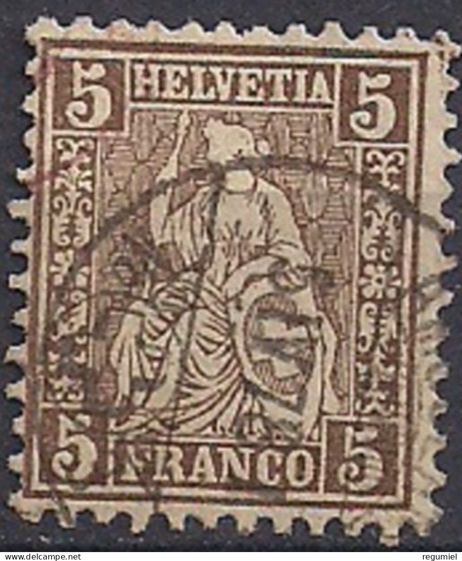 Suiza U   50 (o) Usado. 1881 - 1843-1852 Timbres Cantonaux Et  Fédéraux