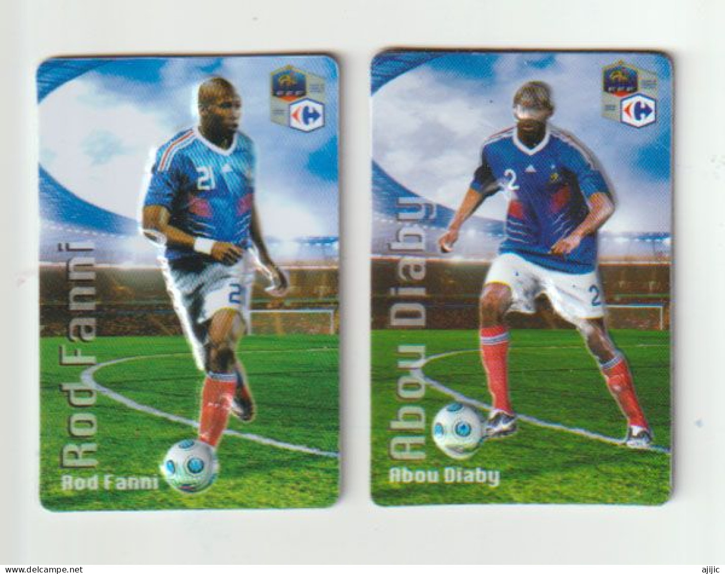 Magnets En Relief  Les Joueurs De L'Equipe De France De Football " Abou DIABY " & "Rod FANNI" - Sports