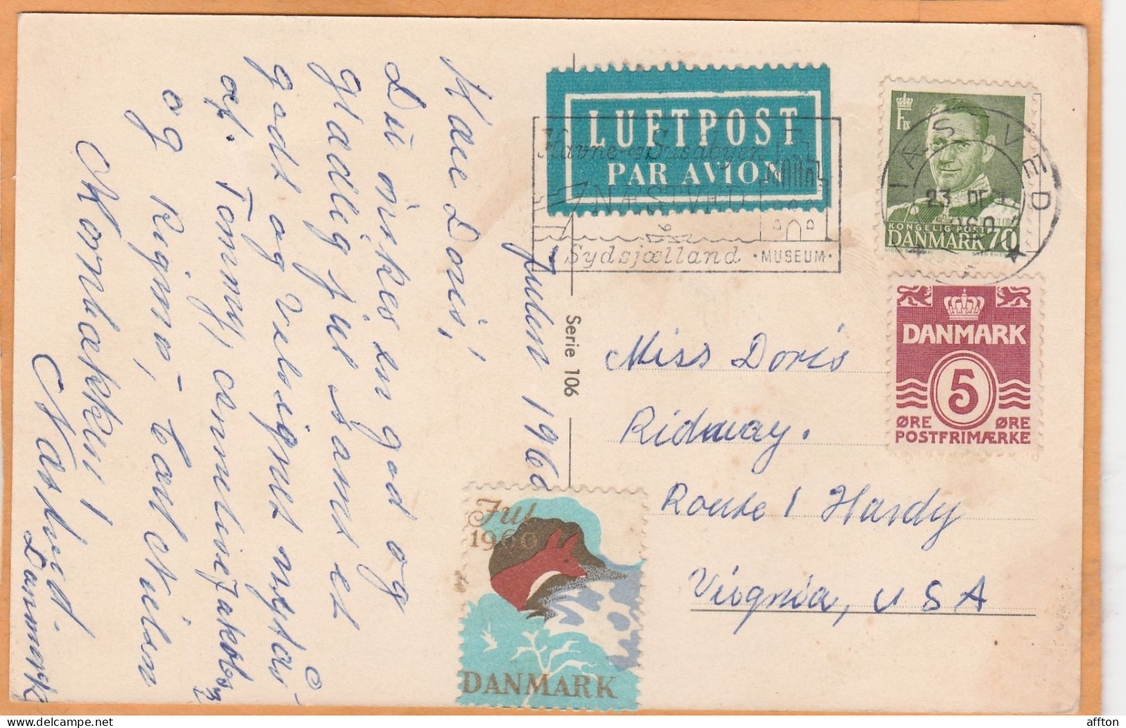 Denmark Old Postcard Mailed - Briefe U. Dokumente