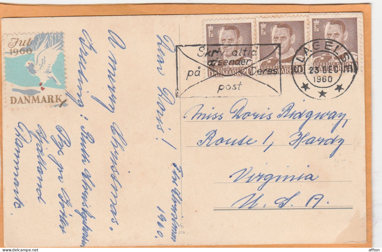 Denmark Old Postcard Mailed - Briefe U. Dokumente