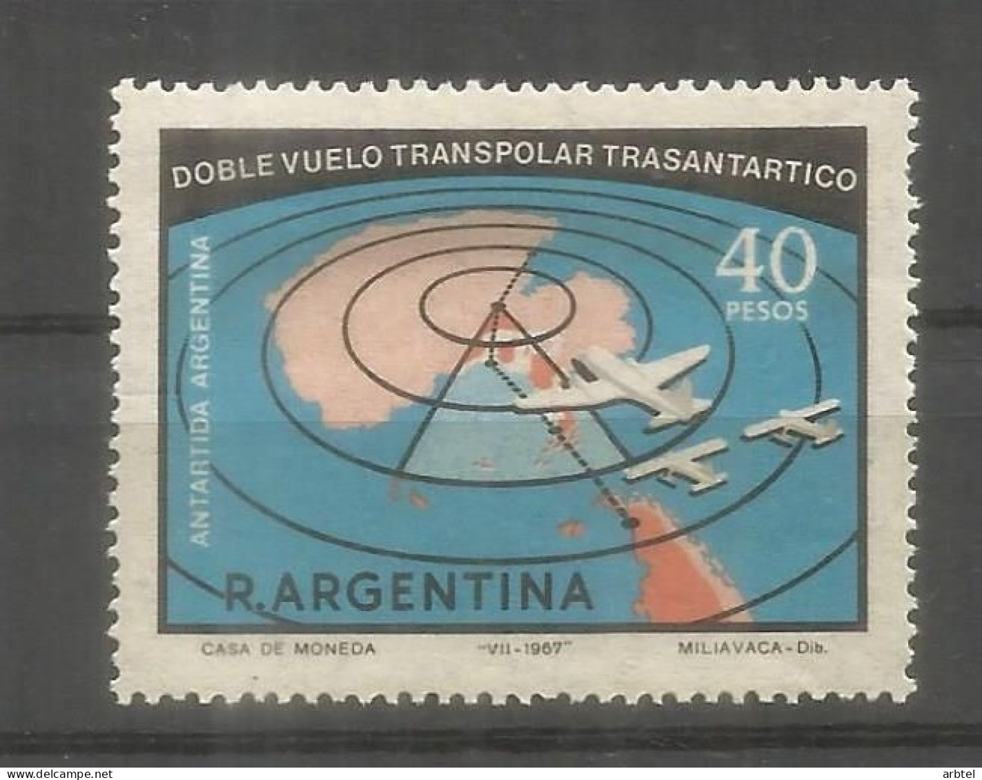 ARGENTINA ANTARTICA ANTARCTIC VUELO TRANSPOLAR FLIGHT - Vuelos Polares