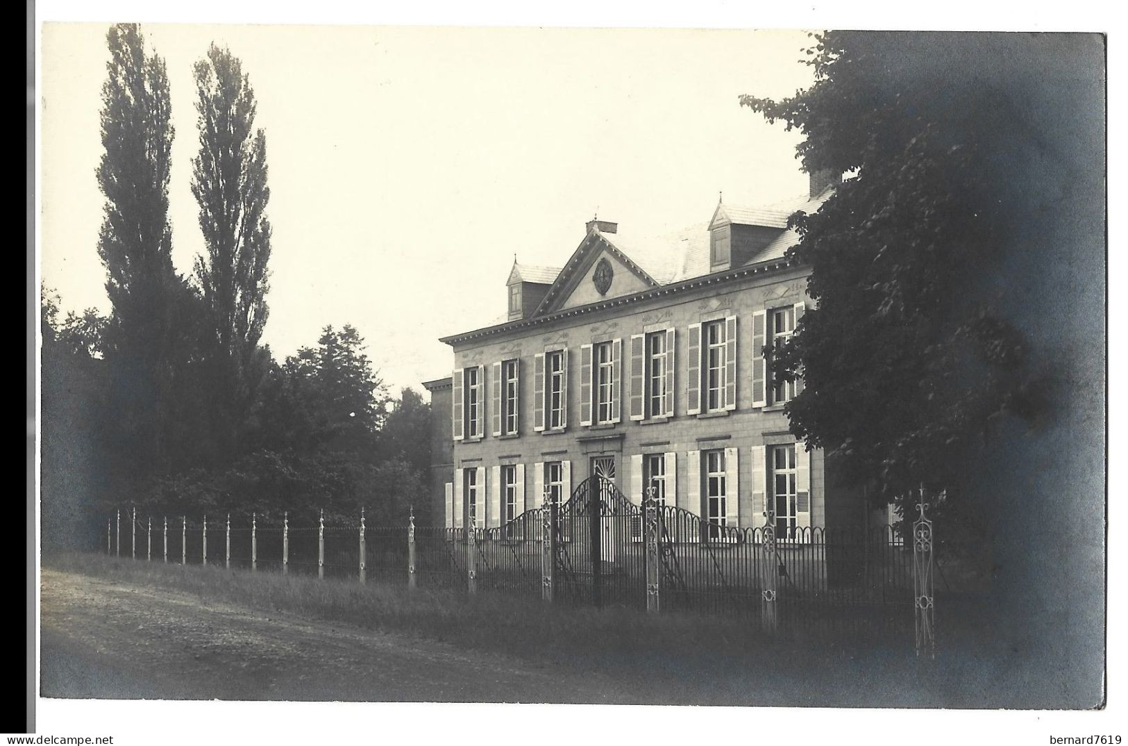 Belgique    Zolder  -  Chateau  De Tenlamen -  M Albert  Falmero De Groote  -carte Photo - Heusden-Zolder