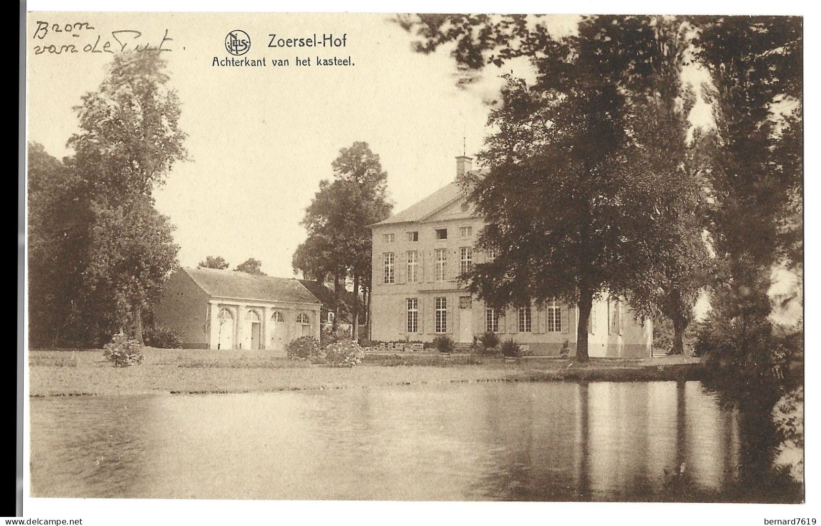 Belgique    Zoersel  Hof  - Achterkant  Van Het Kasteel -  Baron  Van  De Put - Zörsel