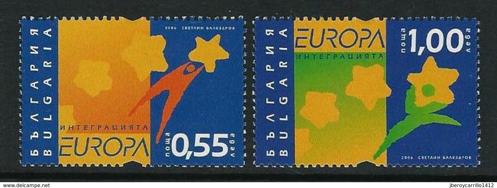 BULGARIA/ BULGARIE/ BULGARIEN- EUROPA 2006 - TEMA "INTEGRACIÓN" - SERIE 2 V - N - 2006