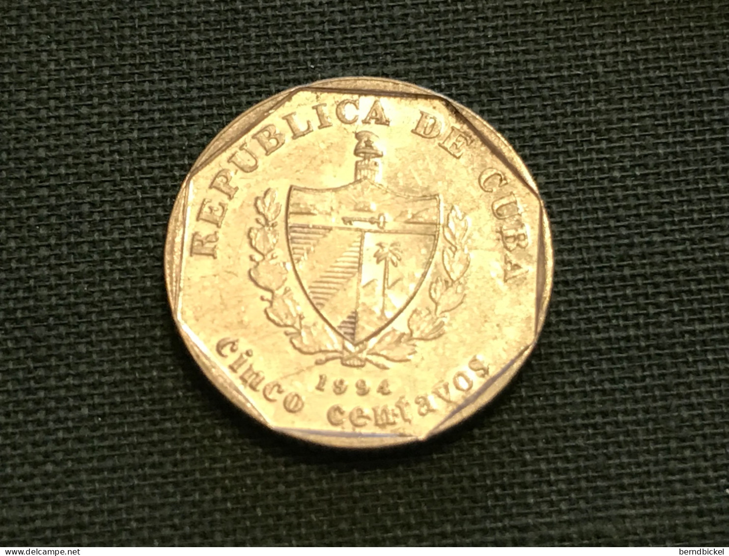 Münze Münzen Umlaufmünze Kuba 5 Centavos 1994 - Cuba