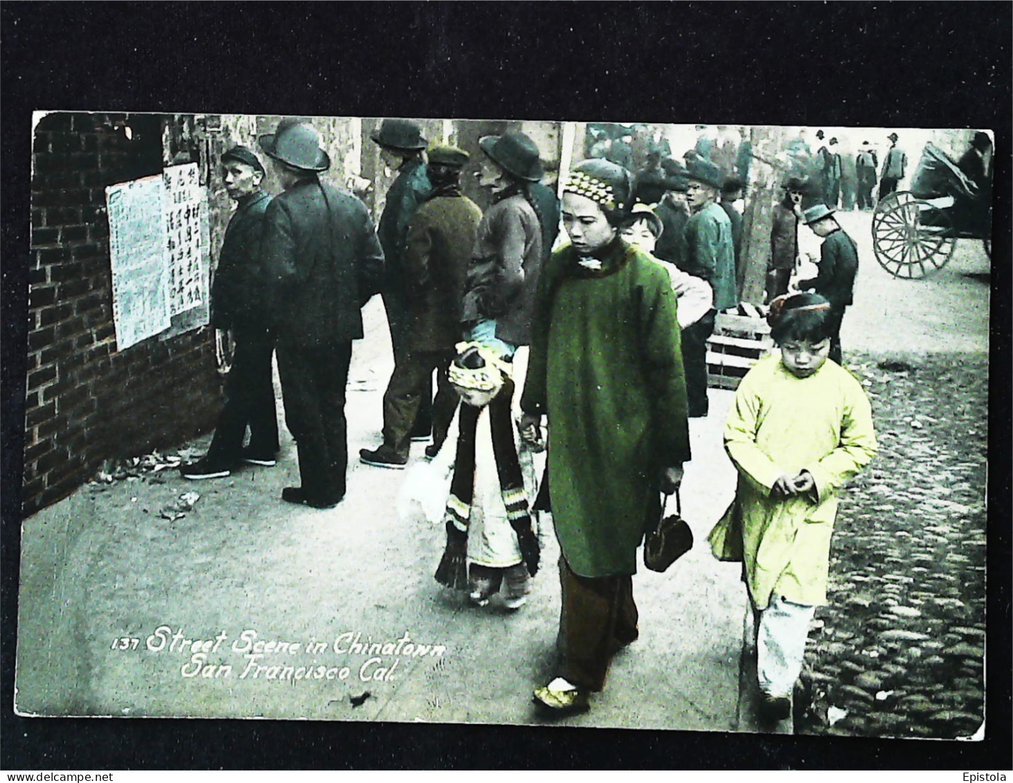 ► 1900 Cpa Couleur   Street Scene In Chinatown   California - Bloomington