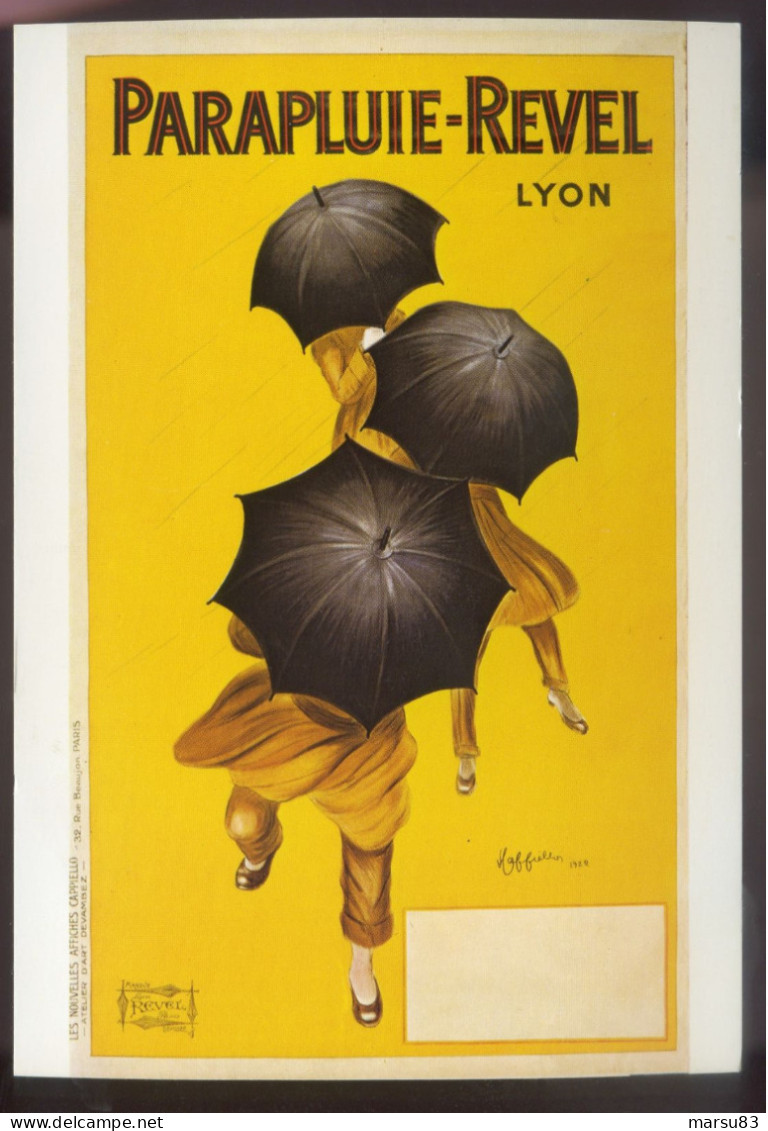 Cappiello  ( Parapluie Revel ) ** Magnifique Carte NEUVE & Plate ** Ed. Fernand Hazan N°1308 (format 10,5x15cm) - Cappiello