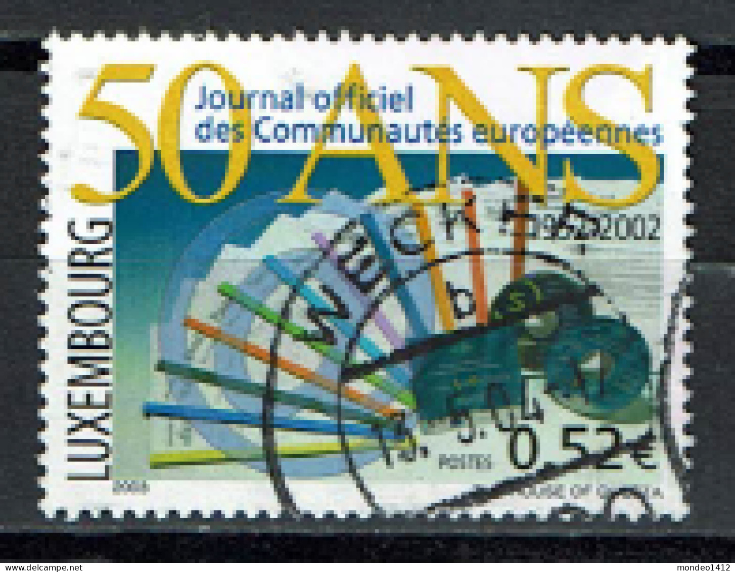 Luxembourg 2003 - YT 1548 - European Newspaper, Journaux Dans Les Différentes Langues - Gebruikt