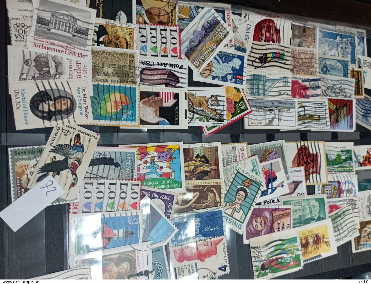 USA pre adhesives 43 scans used mostly ON-Piece with Blocks square cuts etc in 2500 ++ pcs