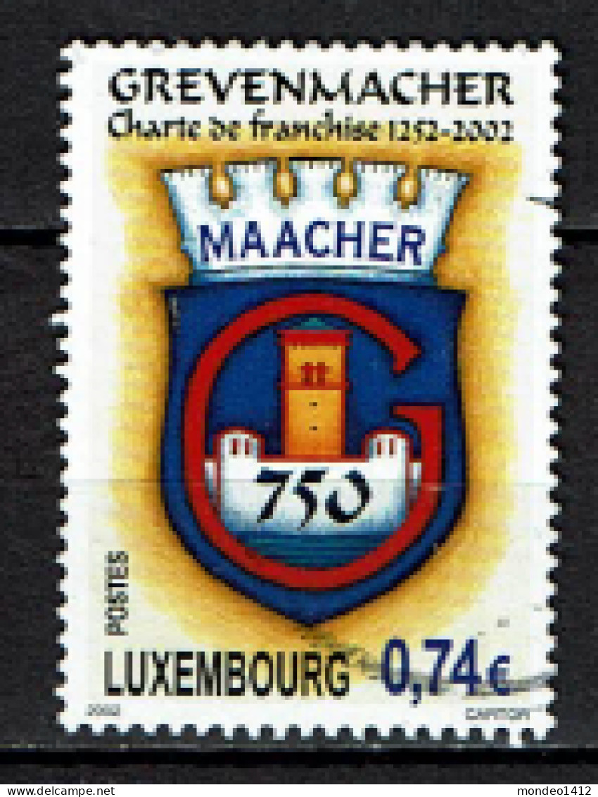 Luxembourg 2002 - YT 1539 - The 750th Anniversary Of Grevenmacher's Charter Of Freedom - Usados
