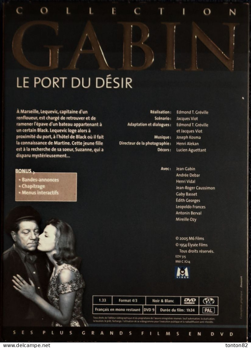 Le Port Du Désir - Jean Gabin - Andrée Debar - Jean-Roger Caussimon . - Drama