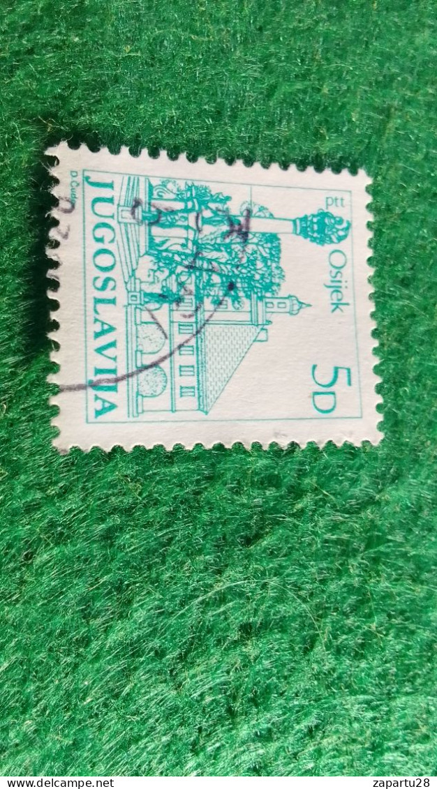 YOGUSLAVYA --1980-89    5  DİN       USED - Used Stamps