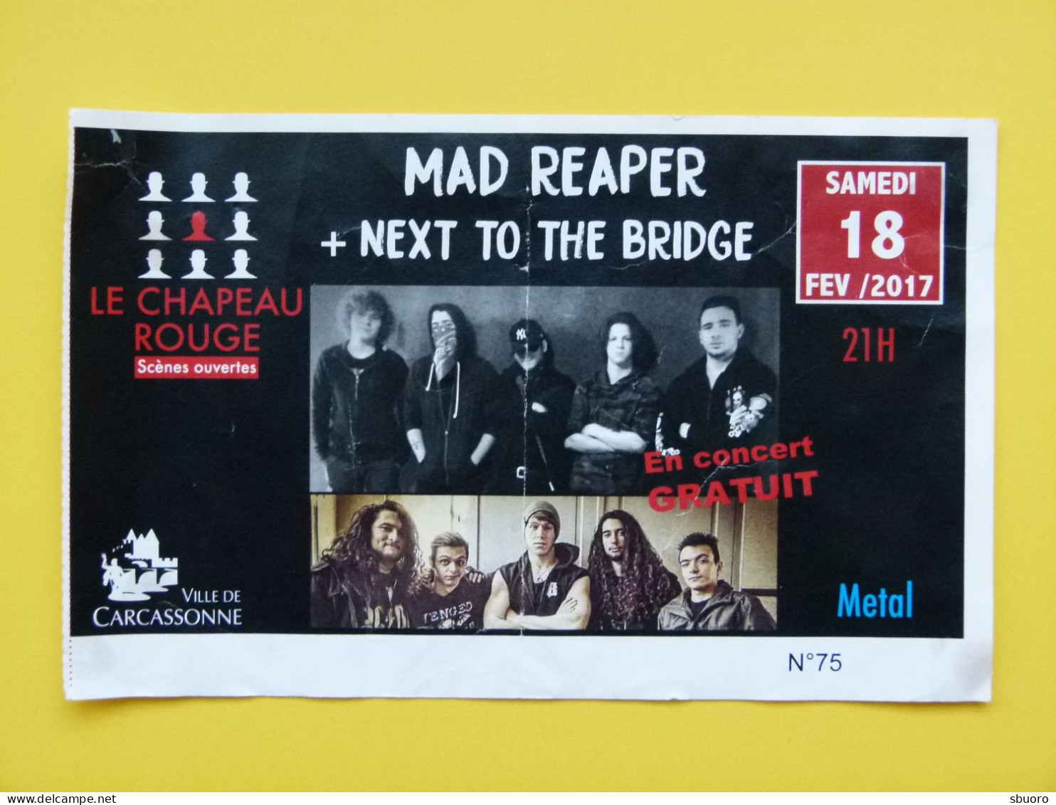 Concerts Métal : Mad Reaper / Next To The Bridge - Samedi 18 Février 2017 - Salle Du Chapeau Rouge à Carcassonne (Aude) - Biglietti Per Concerti