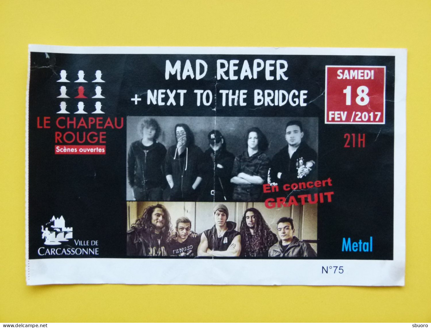 Concerts Métal : Mad Reaper / Next To The Bridge - Samedi 18 Février 2017 - Salle Du Chapeau Rouge à Carcassonne (Aude) - Tickets De Concerts