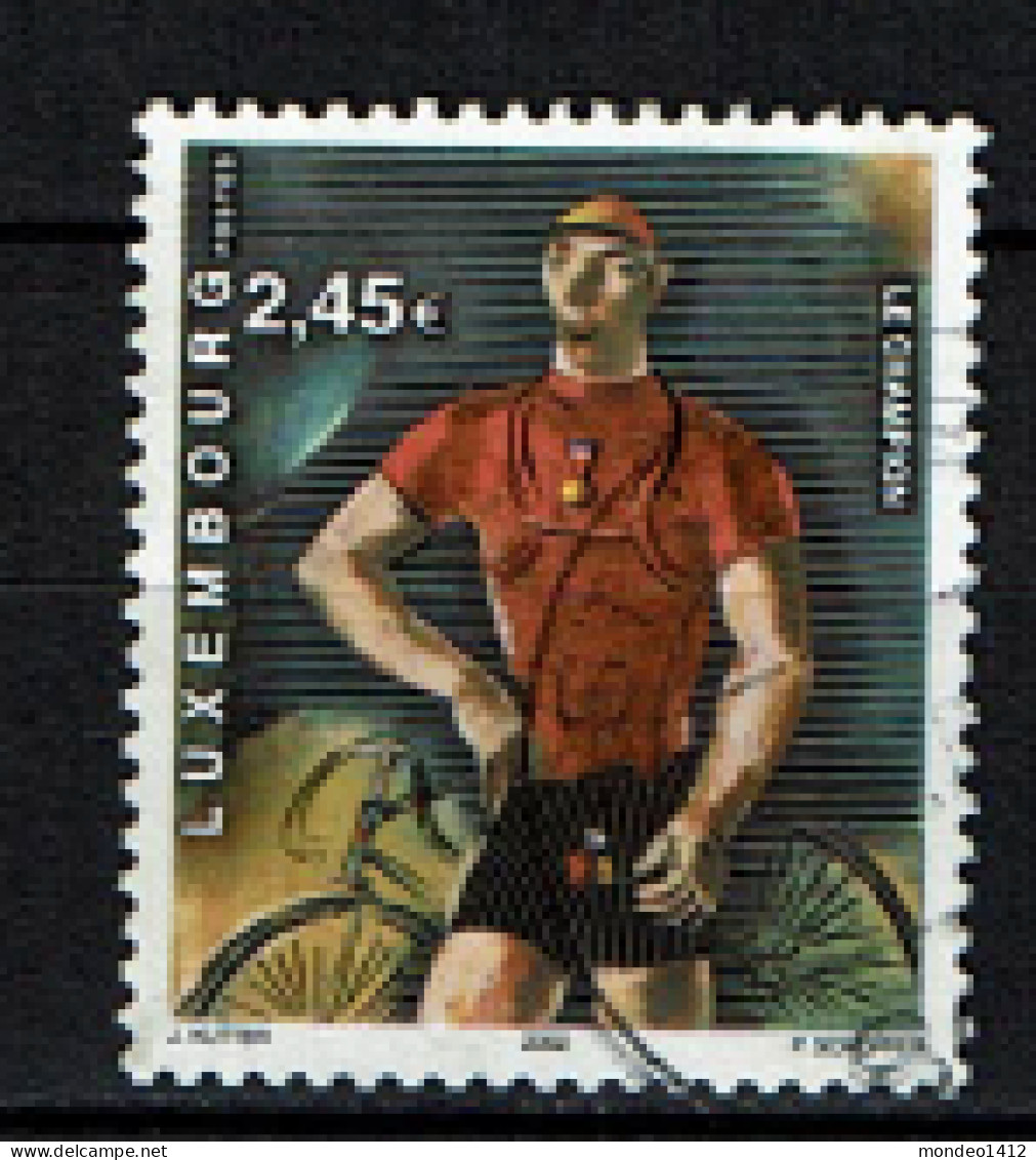 Luxembourg 2002 - YT 1530 - Tour De France, Le Champion 1932, Tableau - Vélo, Cycle, Bicycle, Fahrrad - Used Stamps