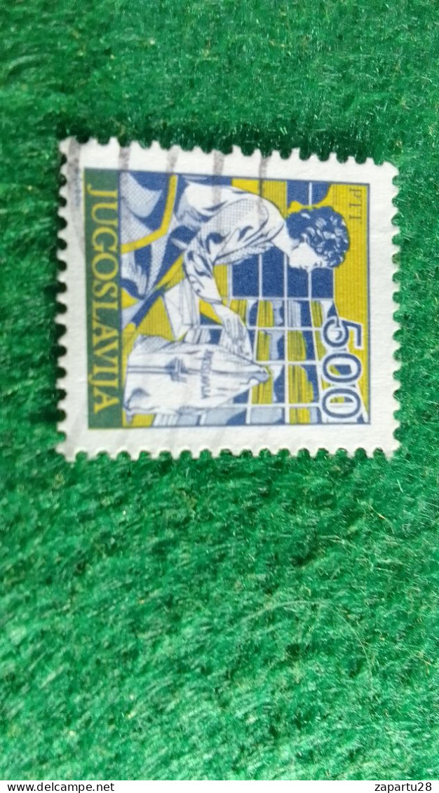 YOGUSLAVYA --1980-89  500  DİN       USED - Used Stamps