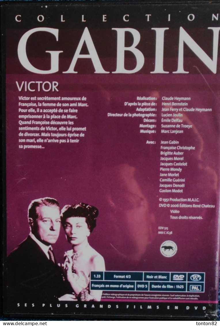 VICTOR - Jean Gabin - Pierre Mondy - Brigitte Auber - Jacque Morel . - Drama