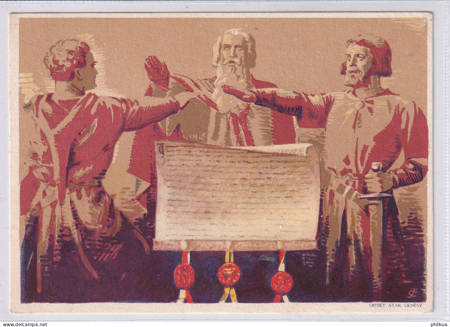 Schweiz 1932 - Bundesfeier Bild Postkarte - Arbeiter An Der Drehbank - Mindererwerbsfähige Bei Der Arbeit - Autres & Non Classés