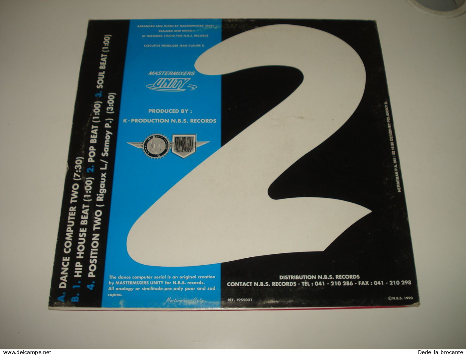 B12 / Mastermixers Unity  Dance Computer Two - Max 45 – 1955031 - BE 1990  NM/VG - Dance, Techno En House