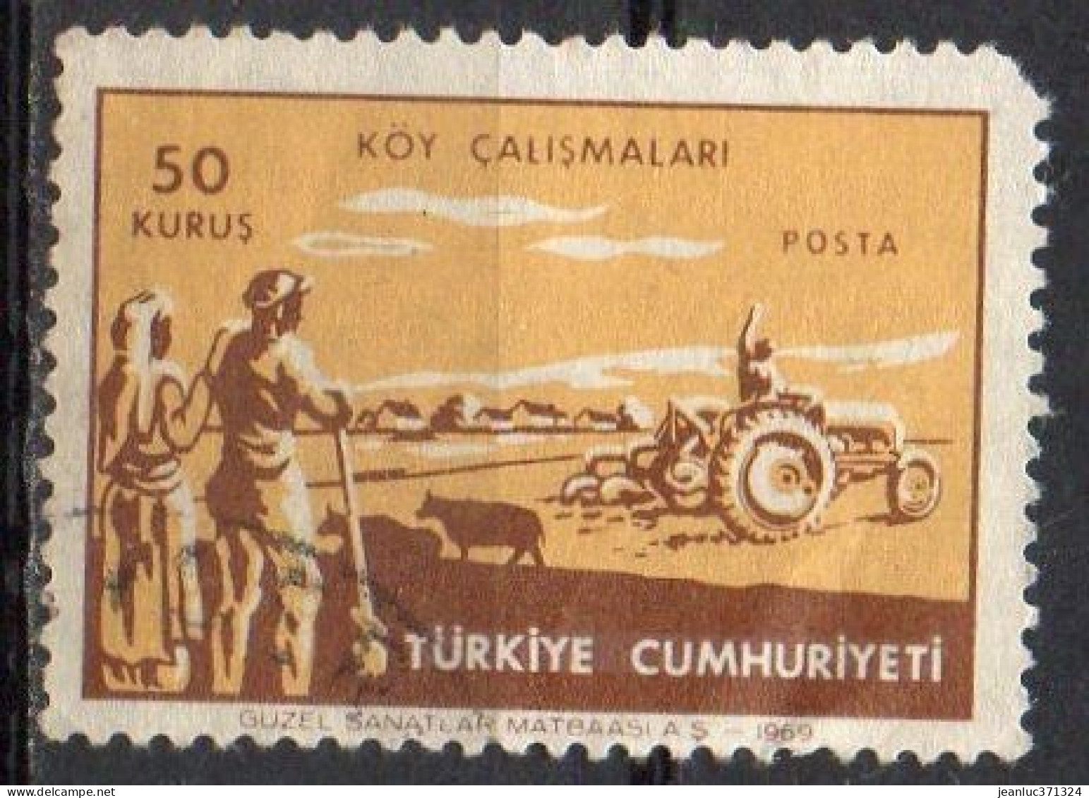 TURQUIE N° 1907 O Y&T 1969 Motoculture - Gebraucht