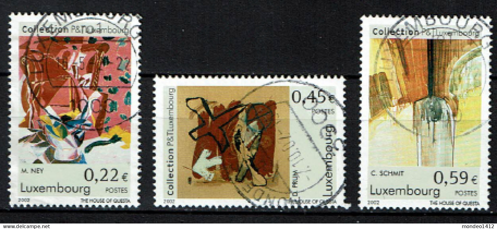 Luxembourg 2002 - YT 1517/1519 - Modern Art Collection - Moritz Ney, Dany Prüm, Christiane Schmit - Used Stamps