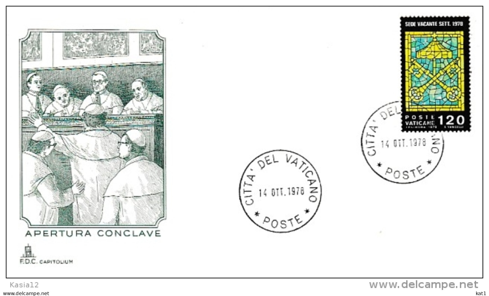 A10122)Vatikan Brief Konklave 1978 - Storia Postale