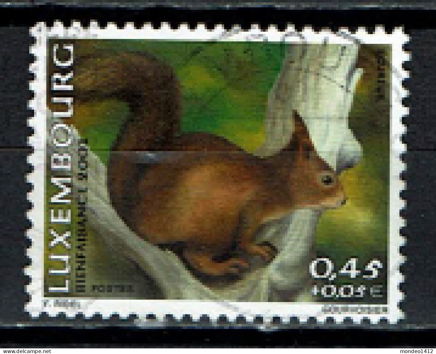 Luxembourg 2001 - YT 1504 - Faune, Fauna - Ecureuil, Eichhörnchen, Squirrel, Eekhoorn - Gebruikt