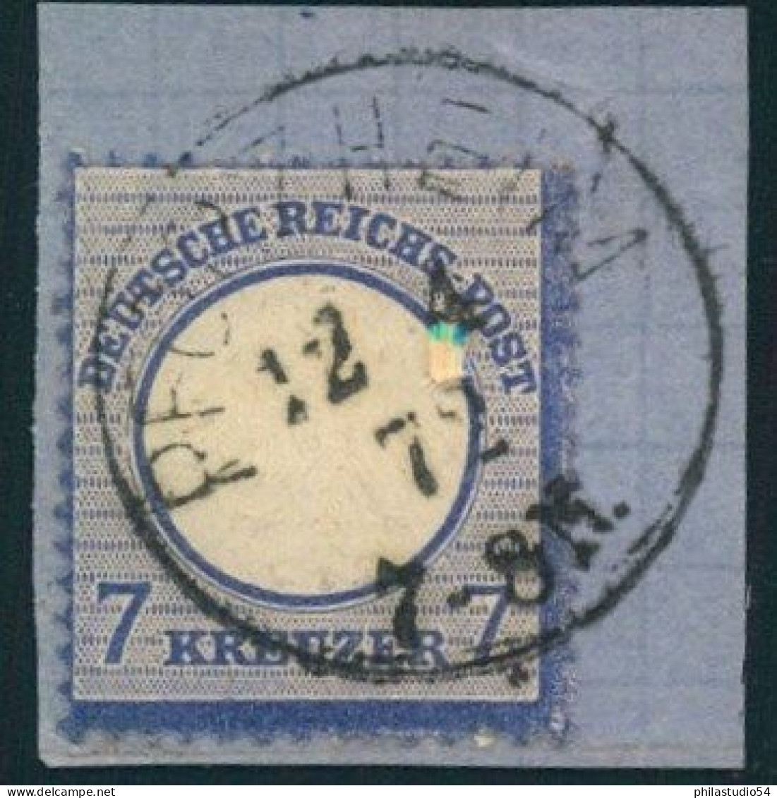 1872, BRUSTSCHILD Gestempelt  Michelnummer 10 - Usados