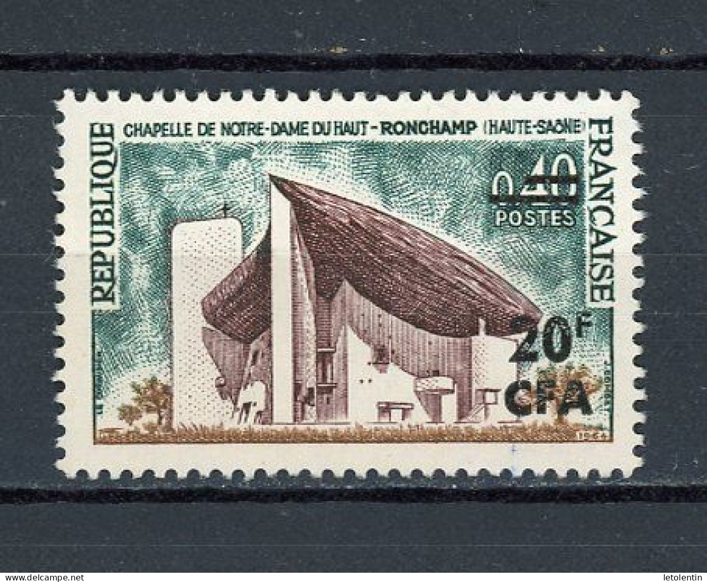 FRANCE SURCHARGÉ CFA -  RONCHAMP - N° Yvert 374 Obli. - Used Stamps