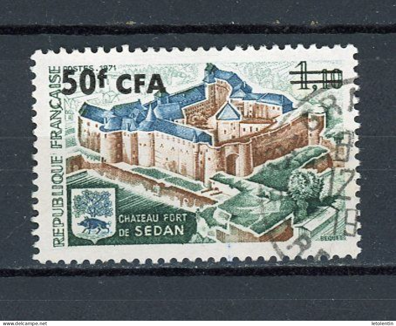 FRANCE SURCHARGÉ CFA -  SEDAN - N° Yvert 406 Obli. - Used Stamps