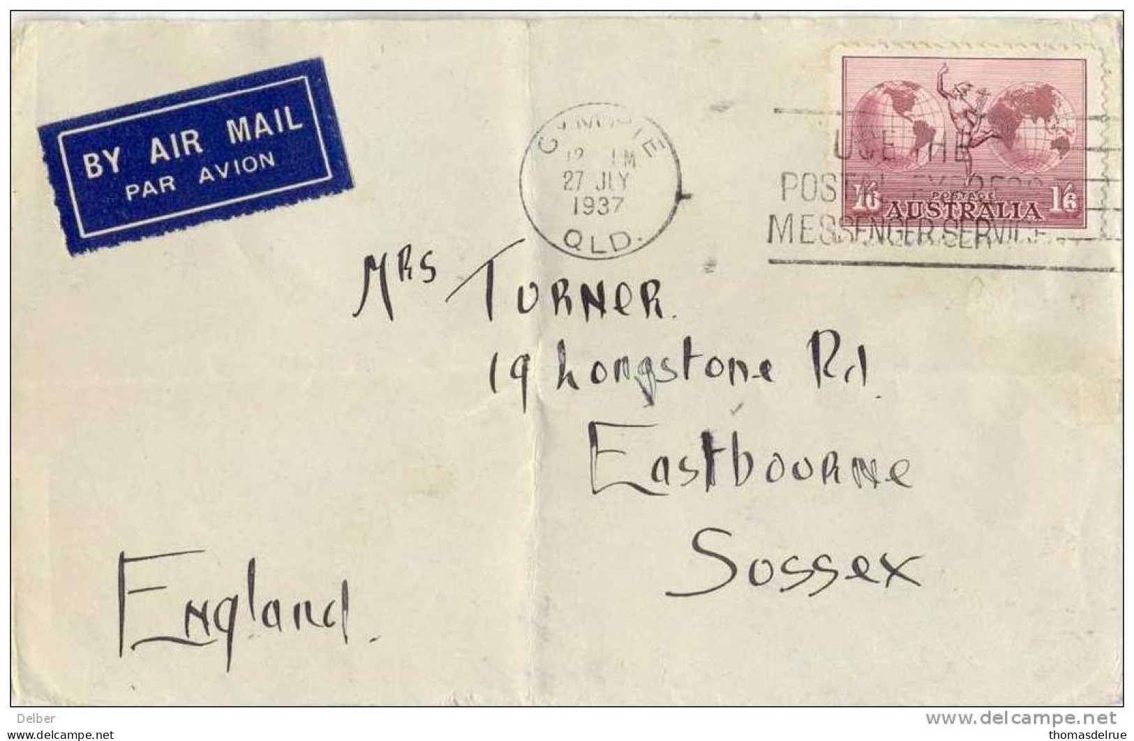 _R928 : Y.&T.N° A5 : /  Brief > Eastbourne Sussex - Lettres & Documents