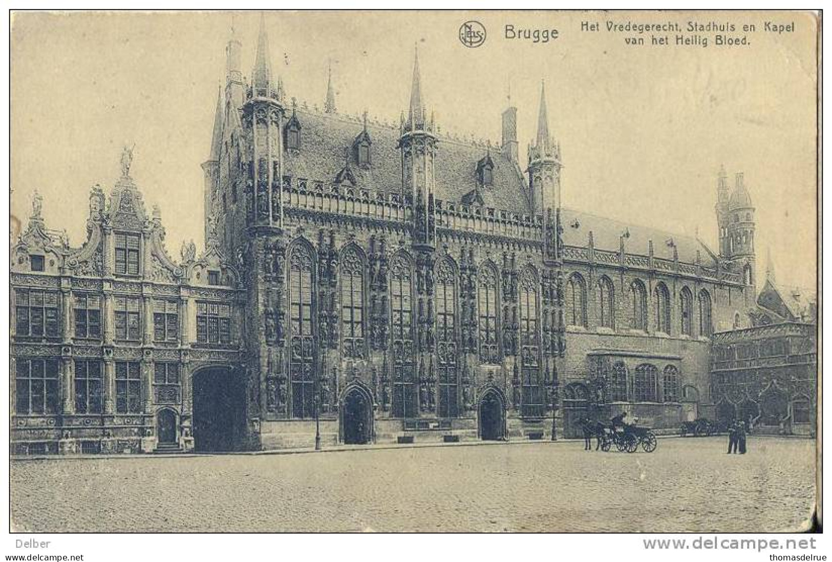 _R872 :Bruges: Vredegerecht....verstuurd: S.M. : 14*BRUGGE14*BUGES 16 XII 18: Postagentschap Als Noodstempel > Bruxelles - Fortune (1919)