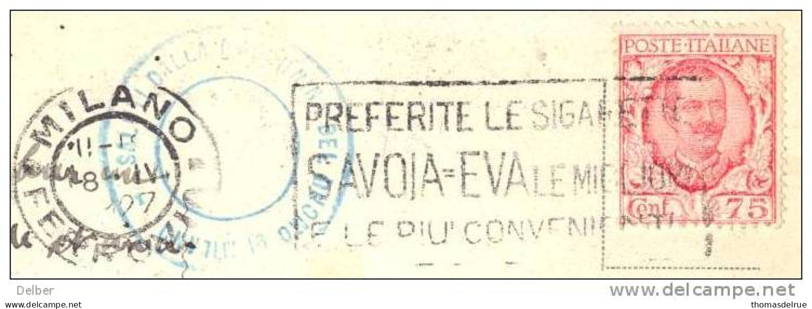 _L930: Y.&T.N°183: MILANO PREFERITE LE SIGARETTE SAVOIA-EVA  ..... - Tobacco