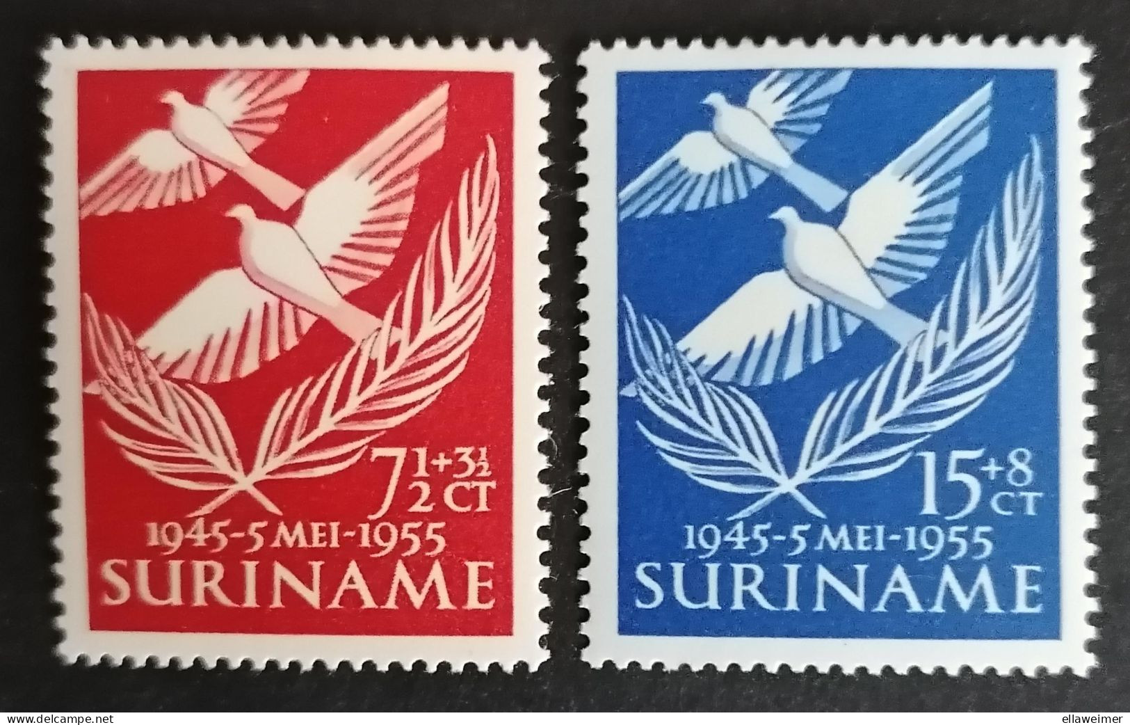 Suriname - Nrs. 321 + 322 (postfris) - Suriname ... - 1975