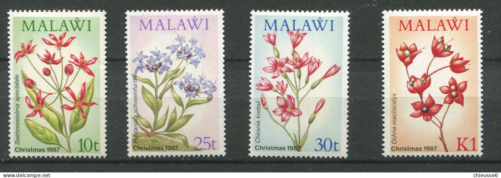 Malawi ** N° 501 à 504 - Noël. Fleurs Indigènes - Malawi (1964-...)