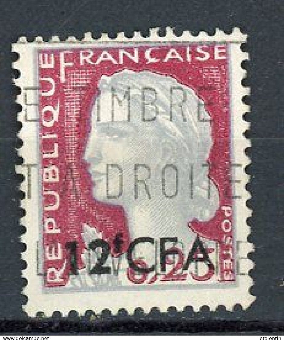 FRANCE SURCHARGÉ CFA - MARIANNE - N° Yvert 350 Obli. - Used Stamps