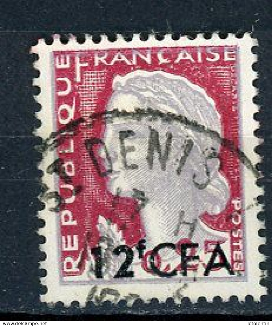 FRANCE SURCHARGÉ CFA - MARIANNE - N° Yvert 350 Obli. - Used Stamps