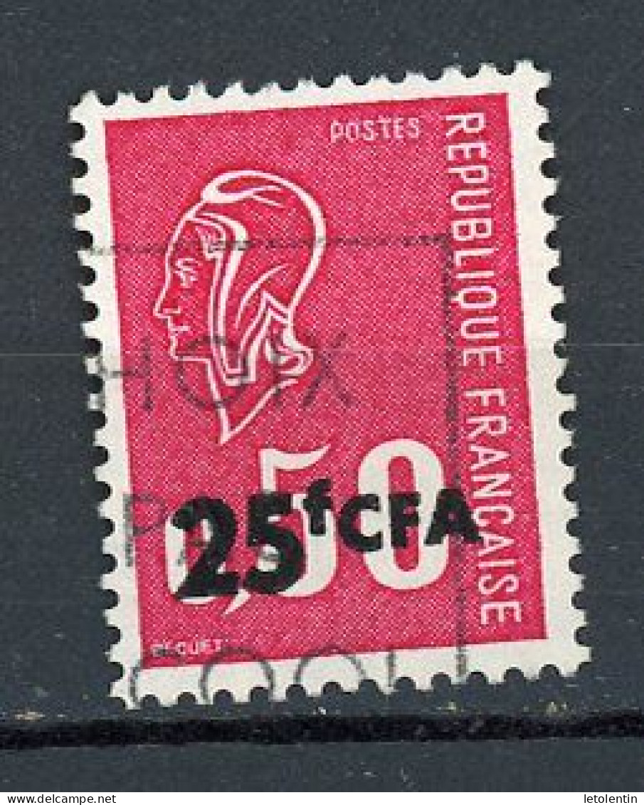 FRANCE SURCHARGÉ CFA - MARIANNE - N° Yvert 393 Obli. - Used Stamps